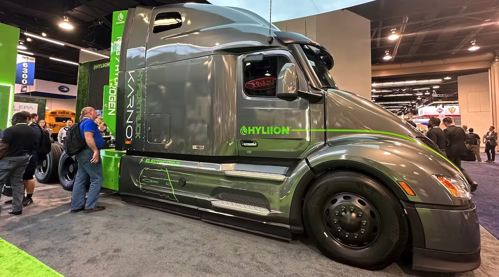 Hyliion showcases fuel-agnostic demonstration truck at ACT Expo